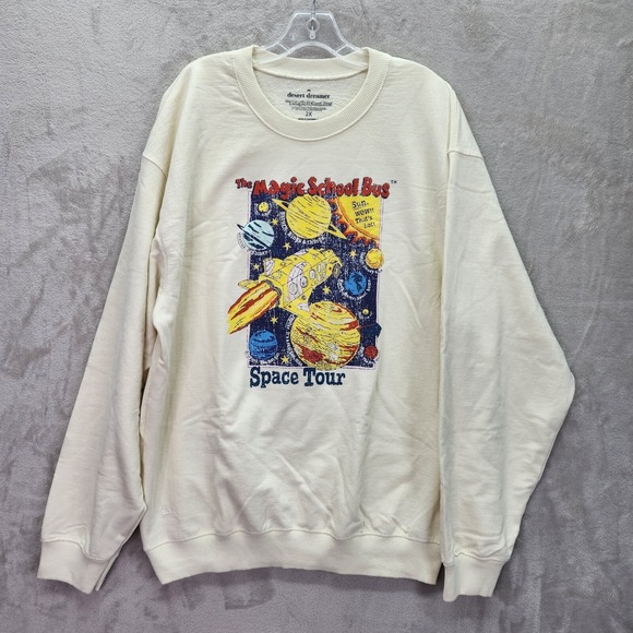 Desert Dreamer Womens Size 2X The Magic School Bus Space Tour Graphic Sweatshirt - Picture 1 of 7